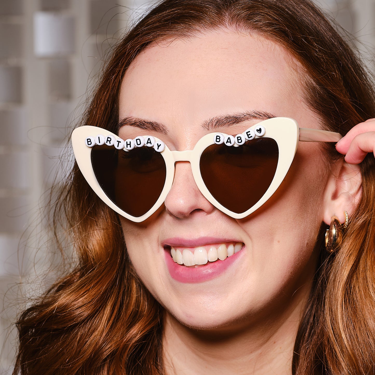 Birthday Babe Heart Shaped Glasses