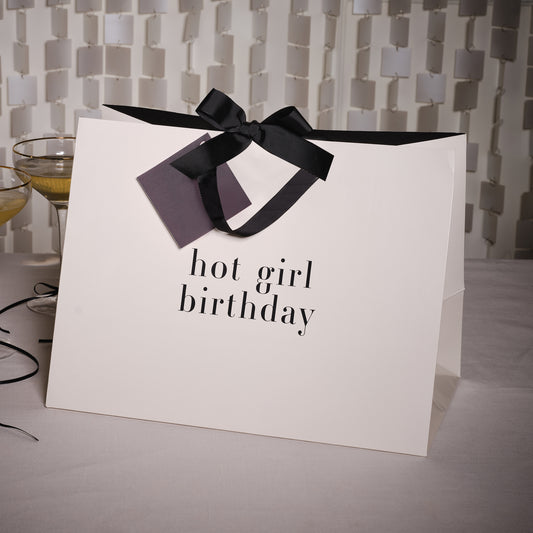 Cream 'Hot Girl Birthday' Gift Bag