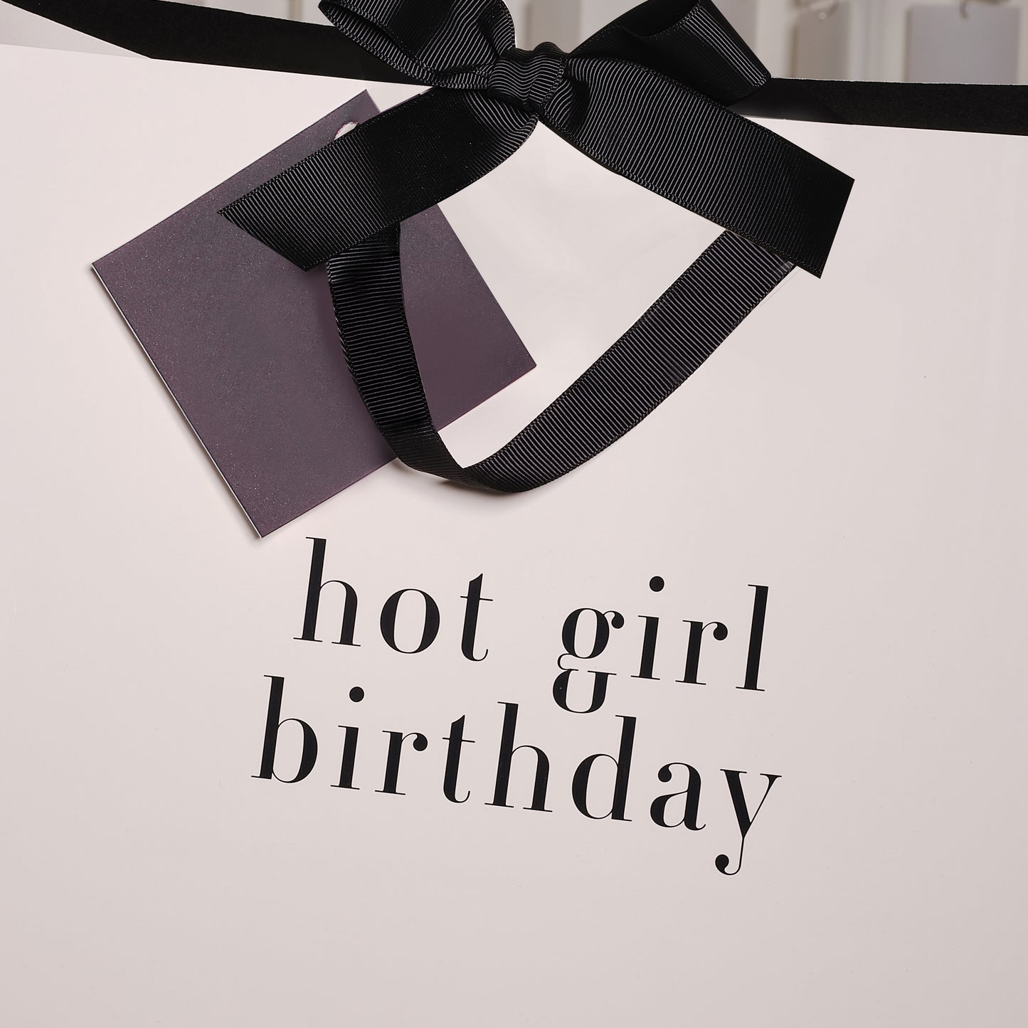 Cream 'Hot Girl Birthday' Gift Bag