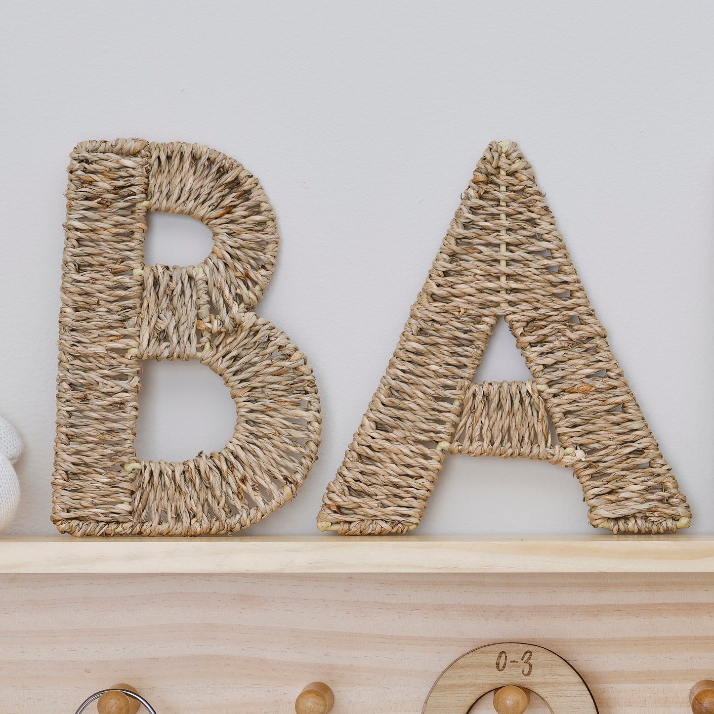 Wicker Baby Sign Nursery Decoration