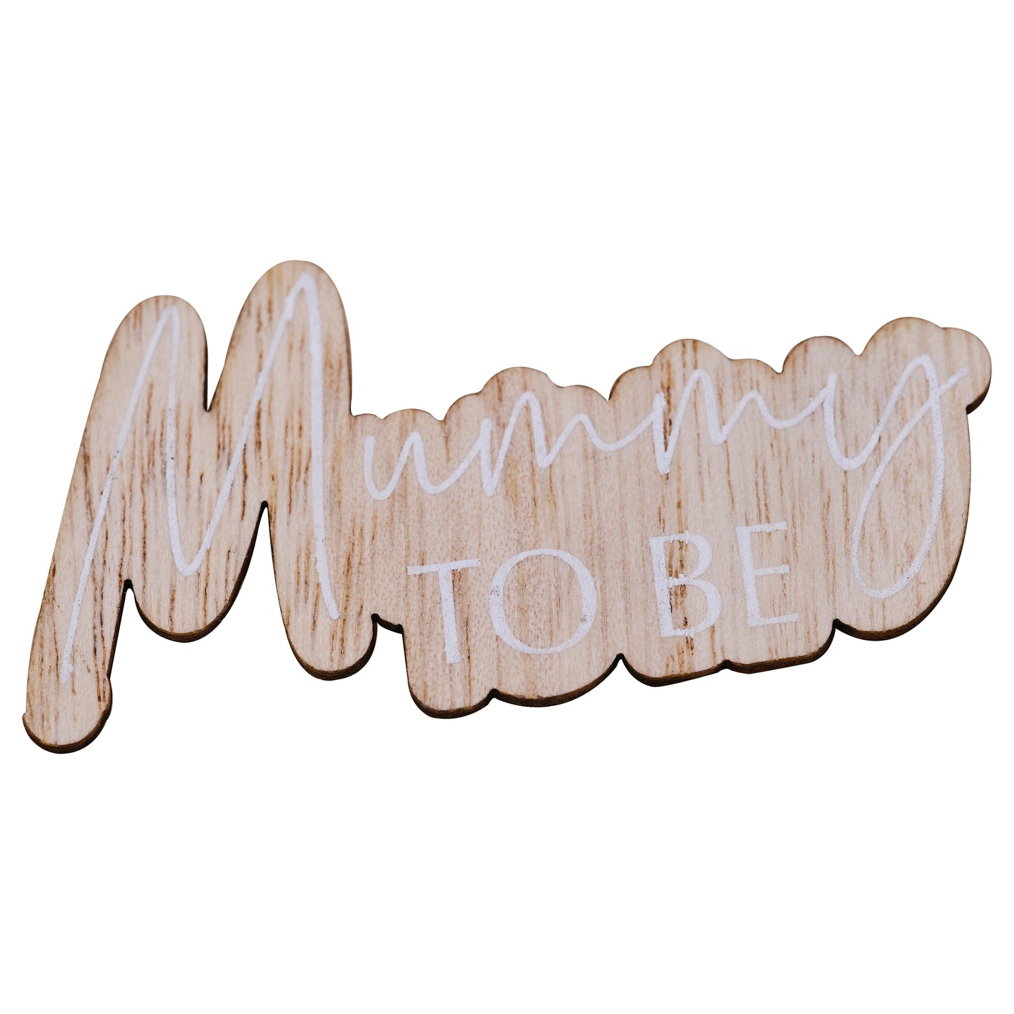 Mummy to Be Wooden Badge