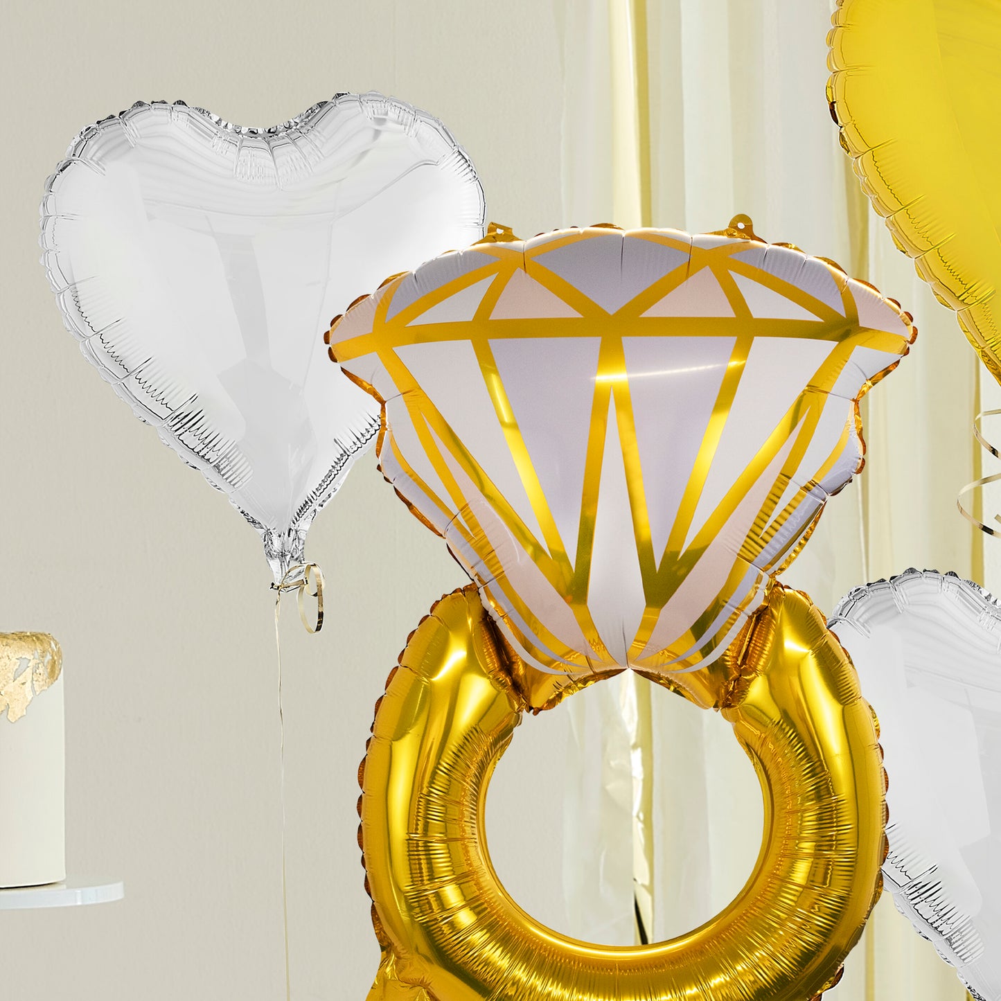 Engagement Helium Balloons Deluxe Bunch Delivered