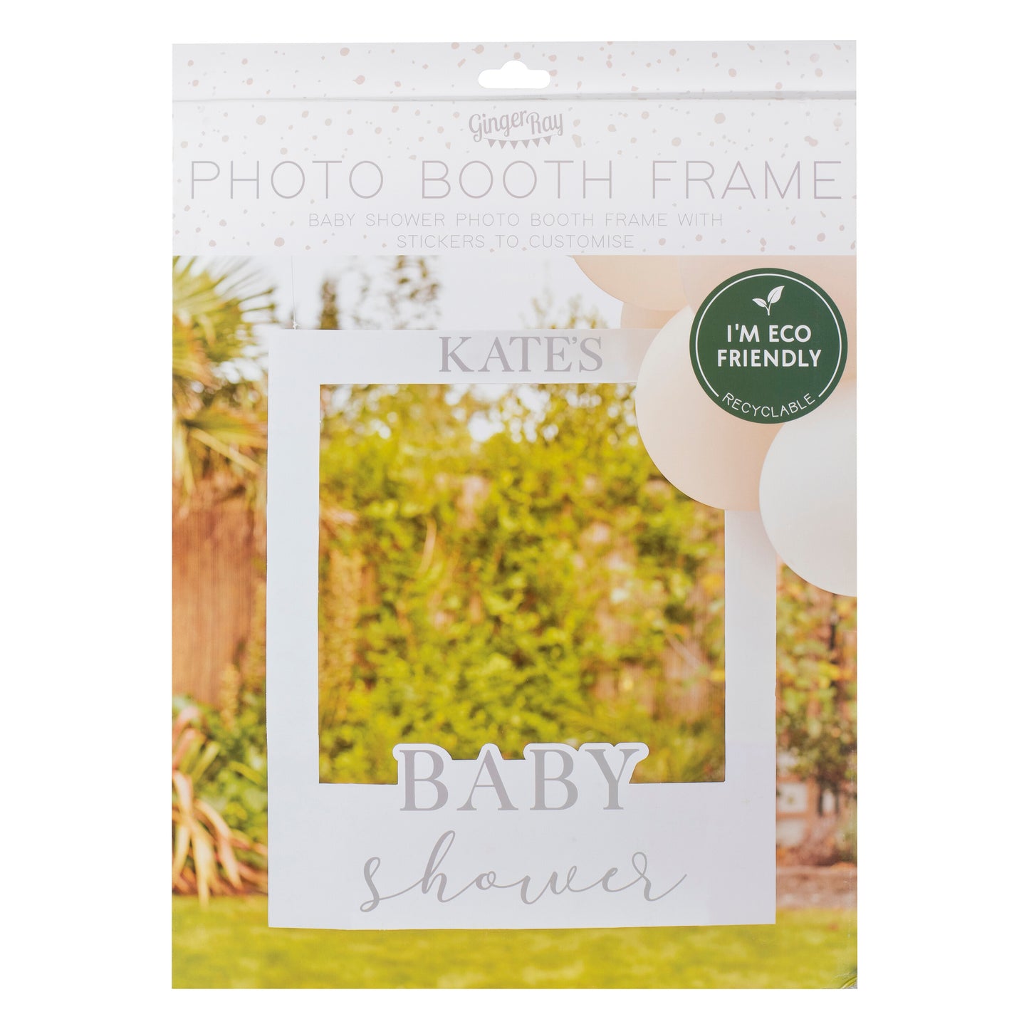 Customisable Baby Shower Photo Booth Frame