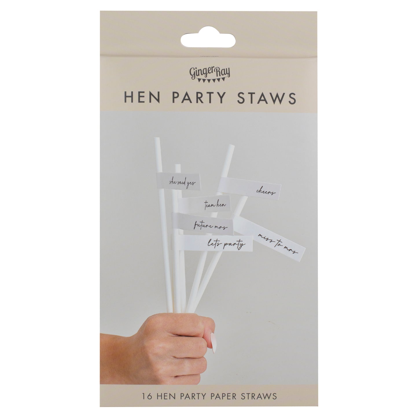 Team Bride Hen Party Paper Straws