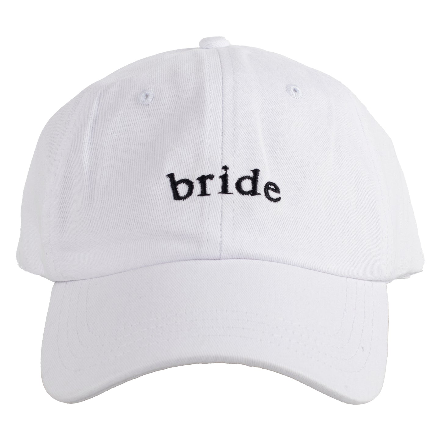 White Embroidered Bride Cap