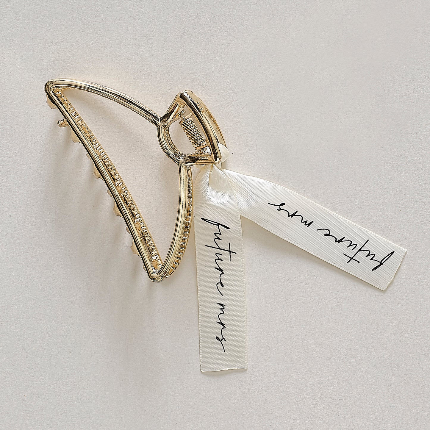 Future Mrs Gold Bride Hair Clip