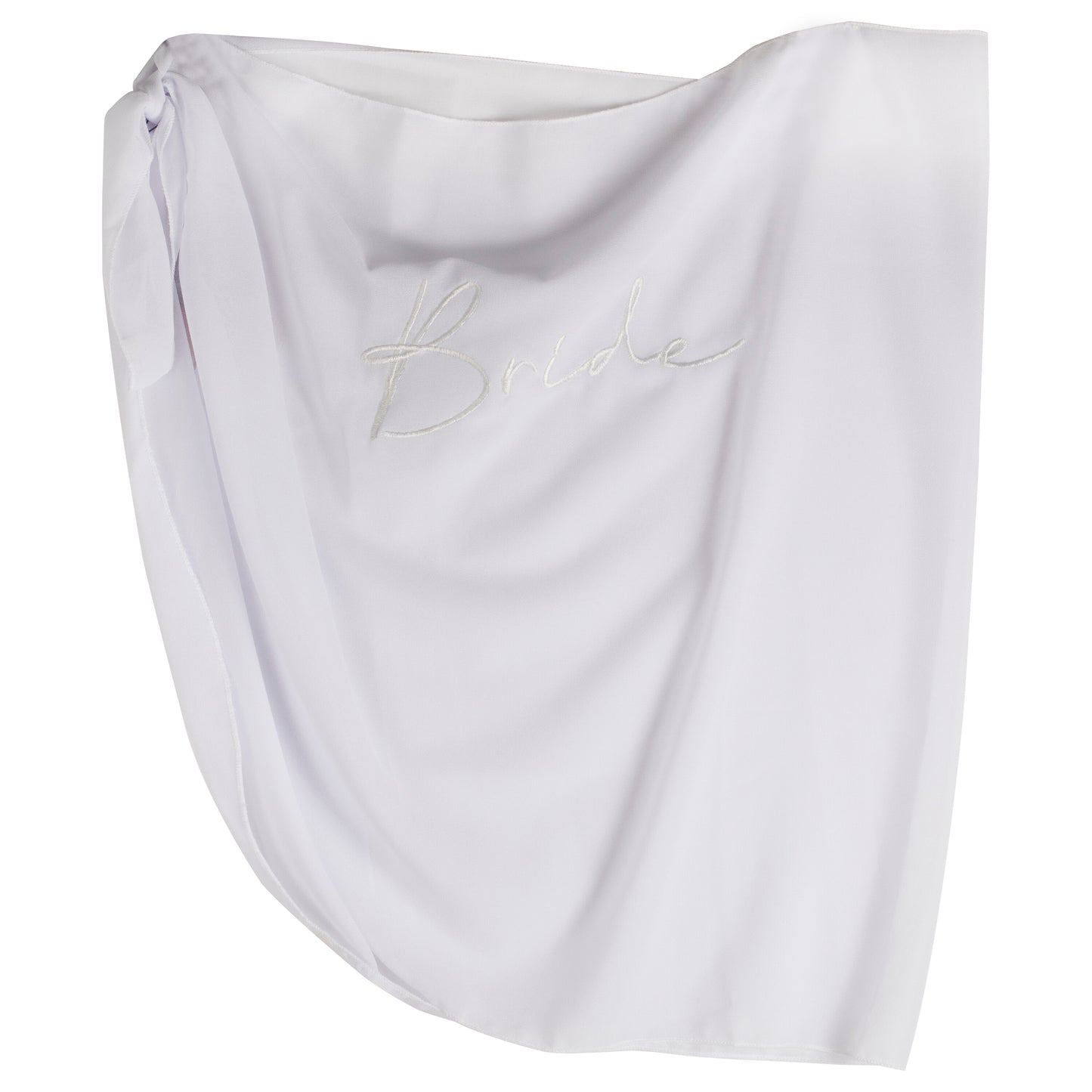 White Embroidered Bride Sarong