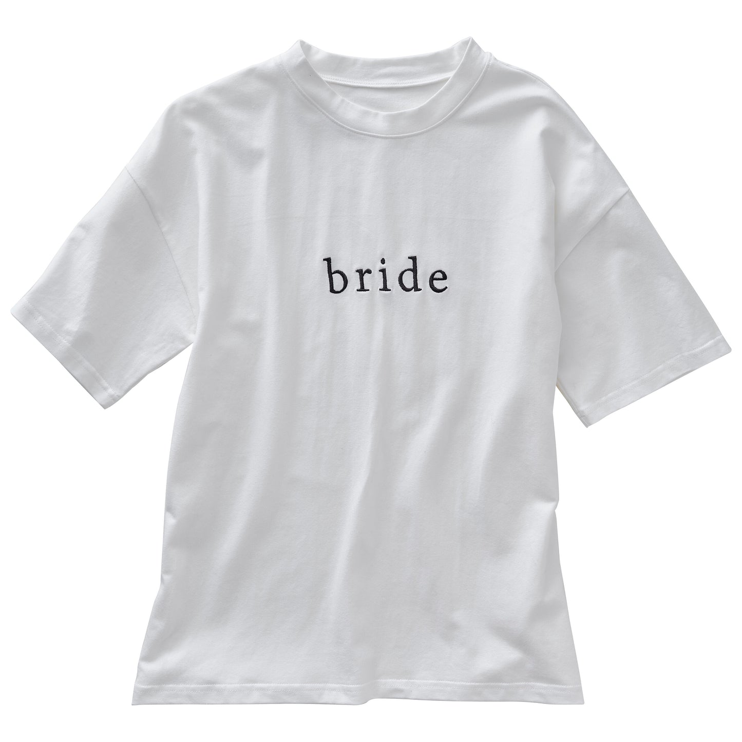 White Embroidered Bride Tshirt