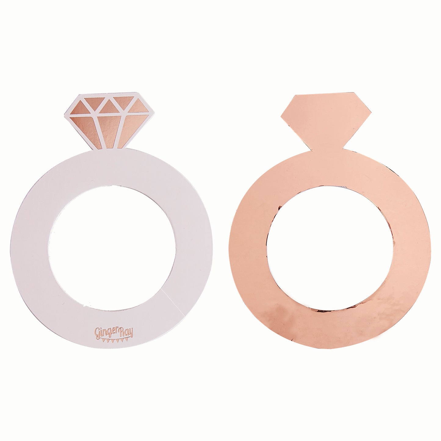 Rose Gold Ring Shaped Drink Markers