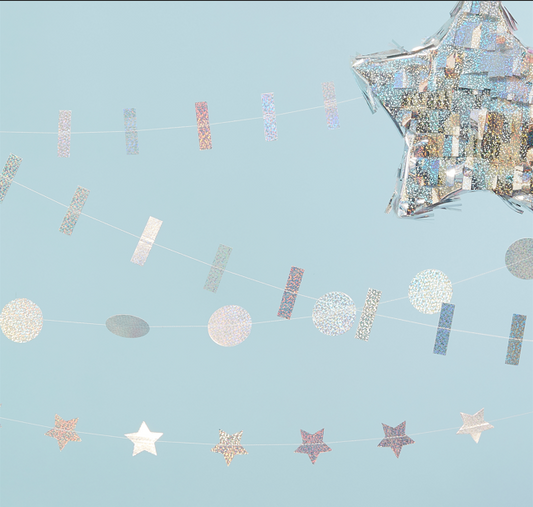 Holographic Mixed pack of Garland Shapes
