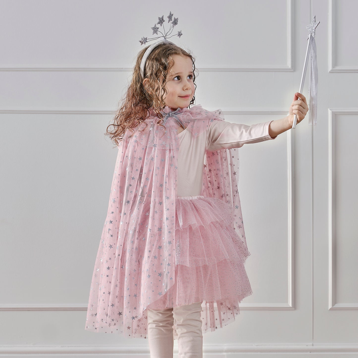 Pink & Silver Sparkle Fairy Princess Costume