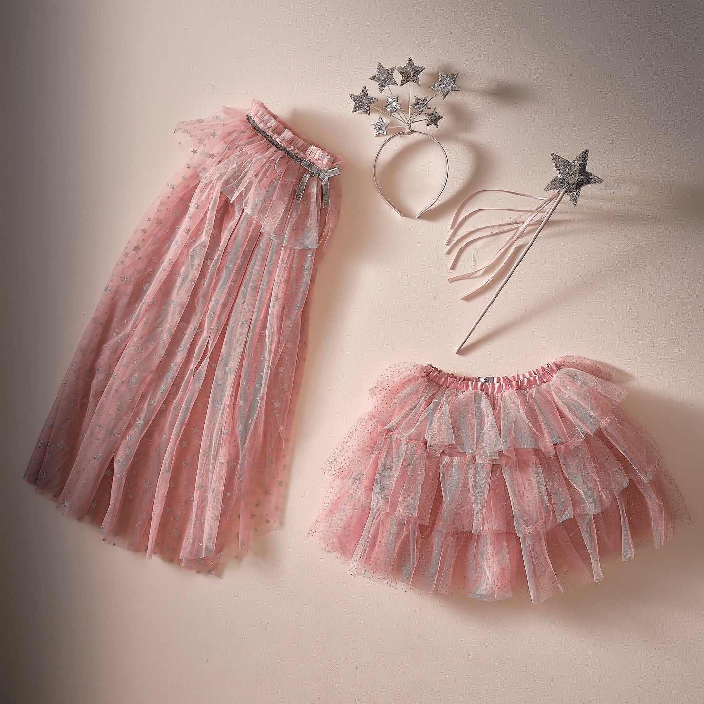 Pink & Silver Sparkle Fairy Princess Costume