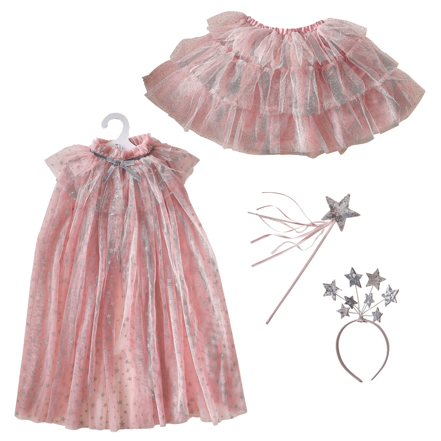 Pink & Silver Sparkle Fairy Princess Costume