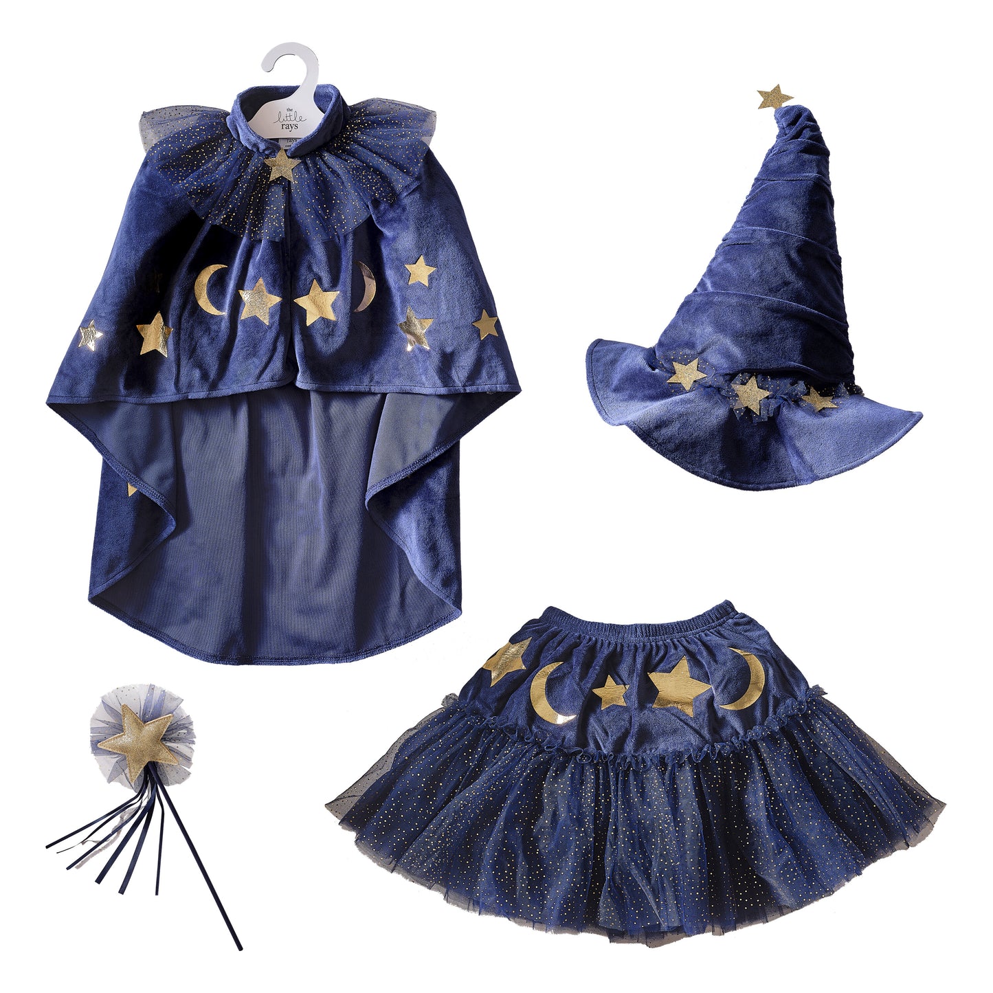 Navy Velvet Wizard Costume