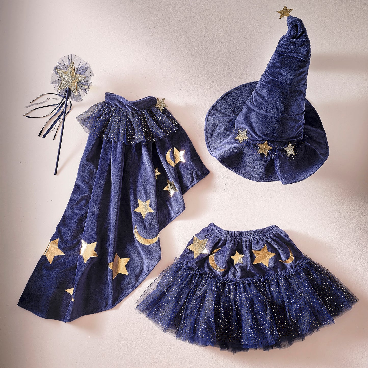Navy Velvet Wizard Costume