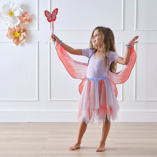 Red and Lilac Butterfly Costume
