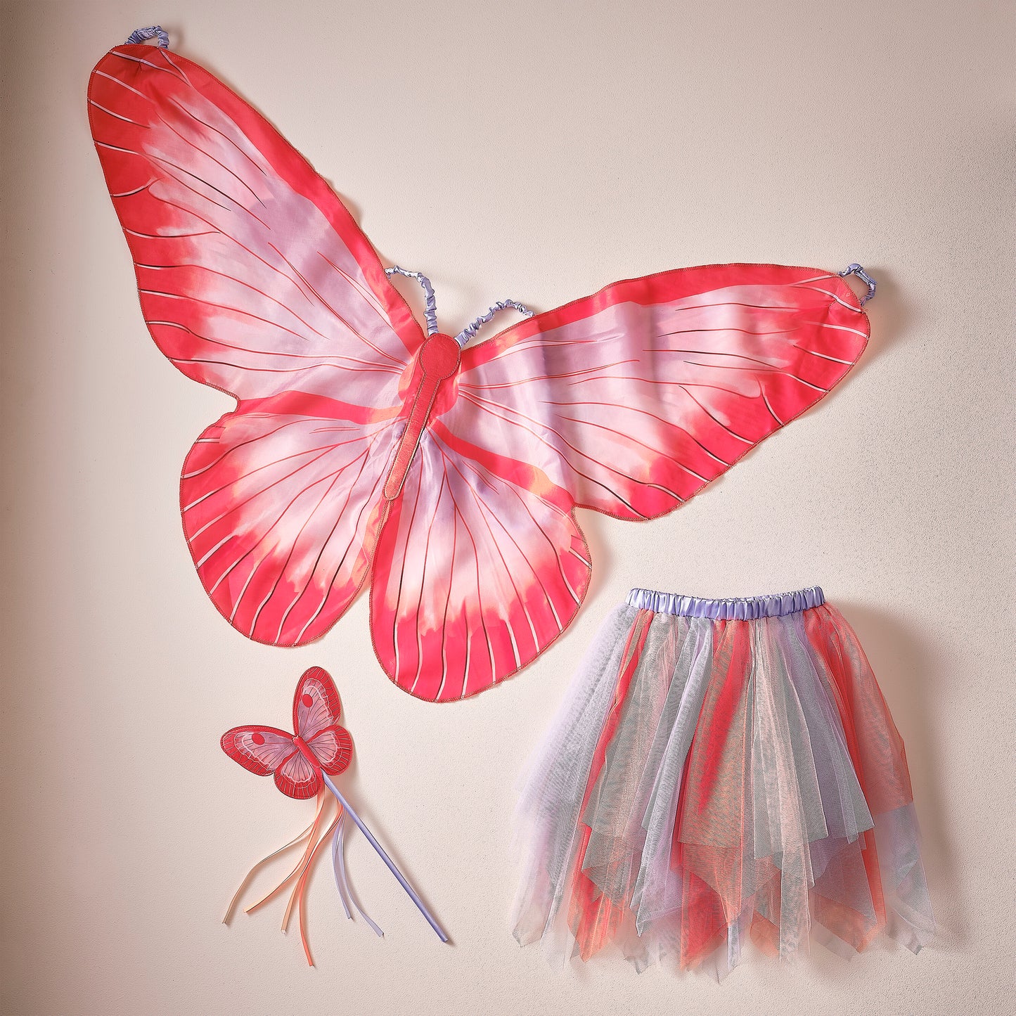 Red and Lilac Butterfly Costume