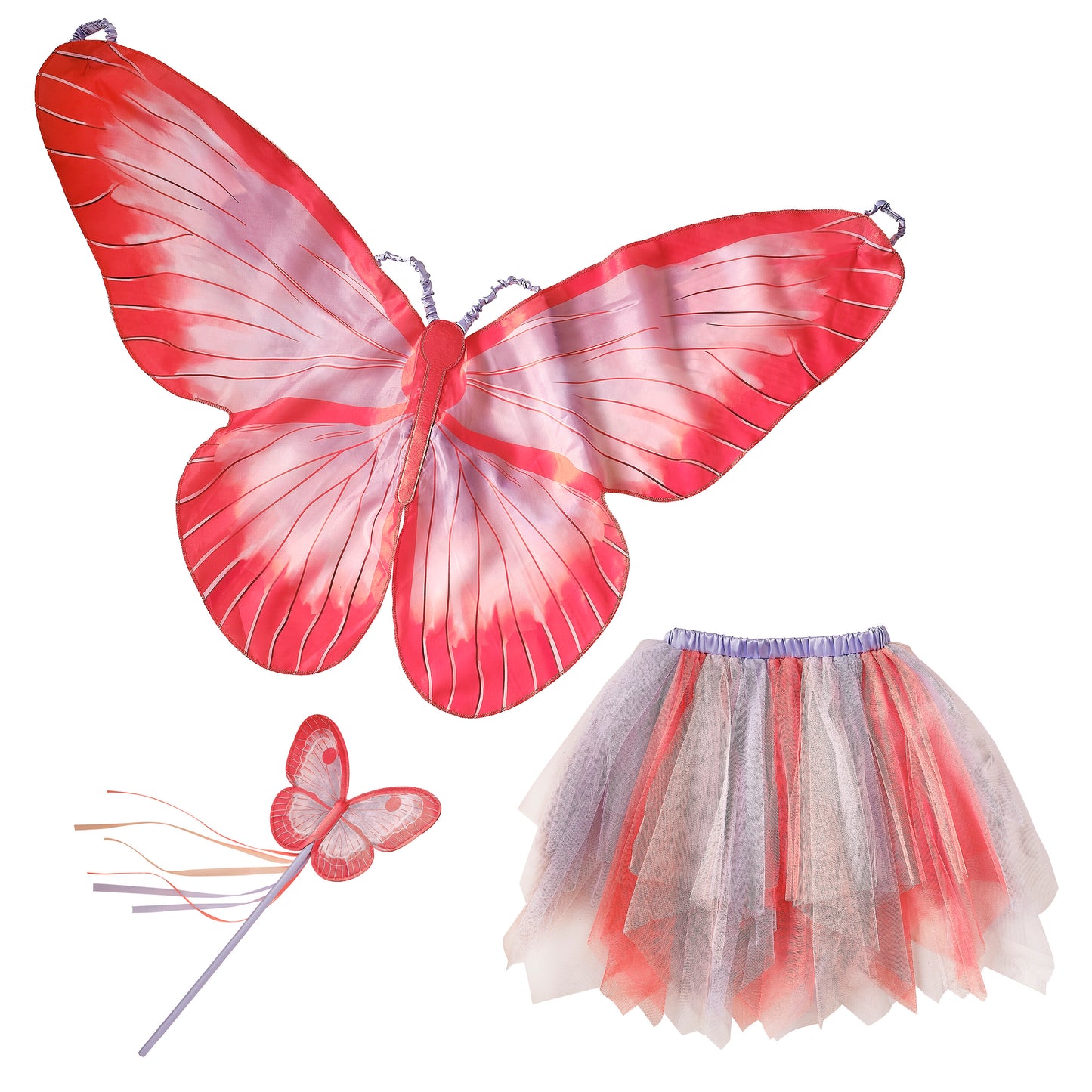 Red and Lilac Butterfly Costume