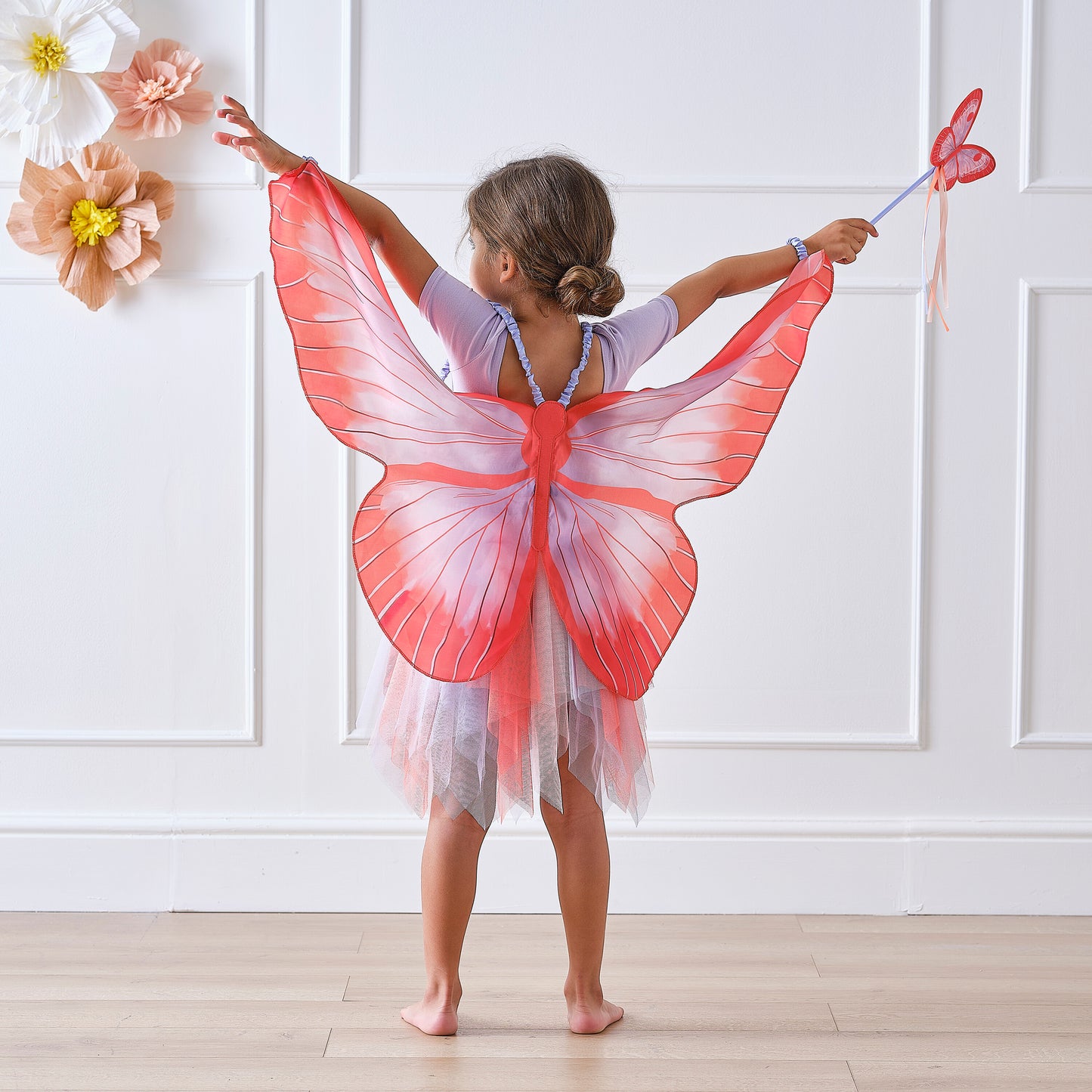 Red and Lilac Butterfly Costume