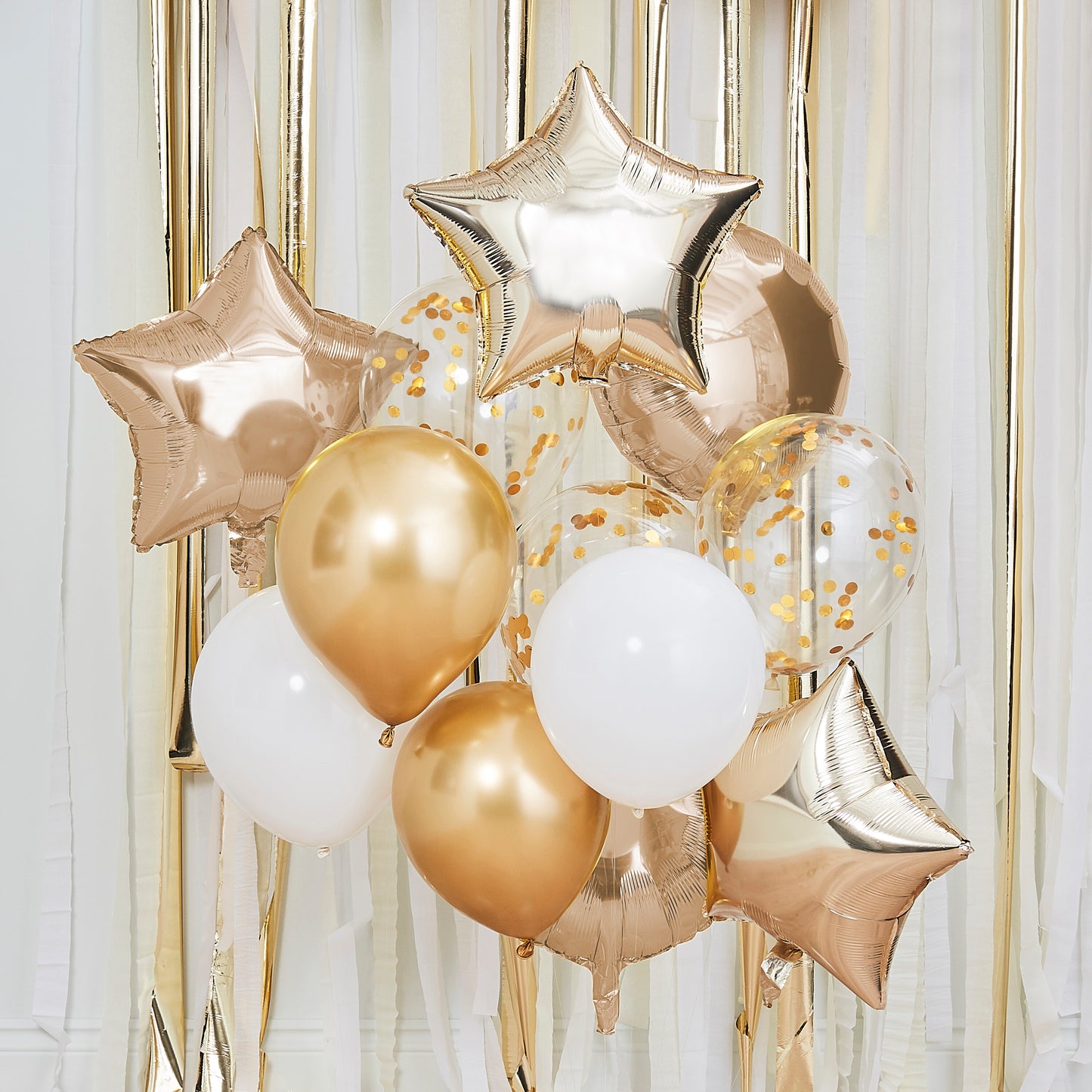 Gold Prom 2025 Balloon Bundle