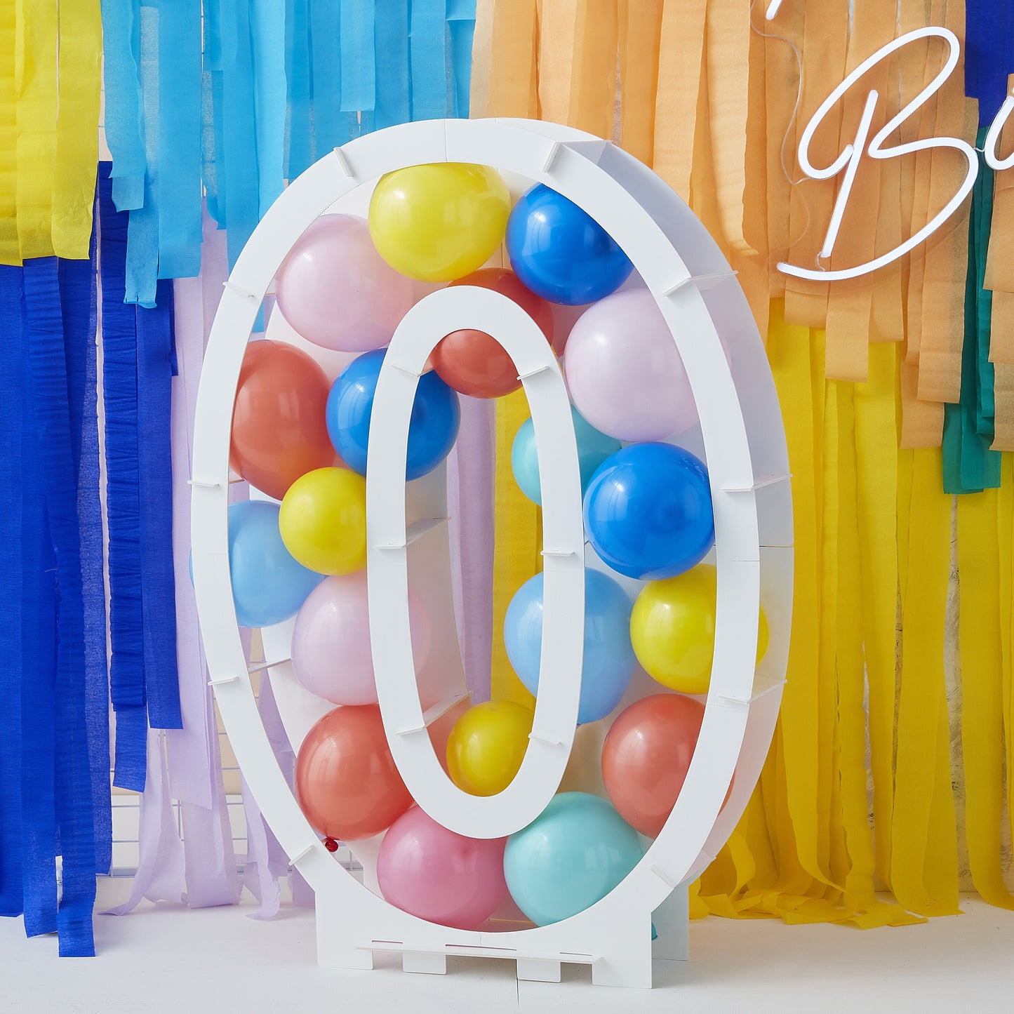 2022 Rainbow Bright Balloon Mosaic Number Stand