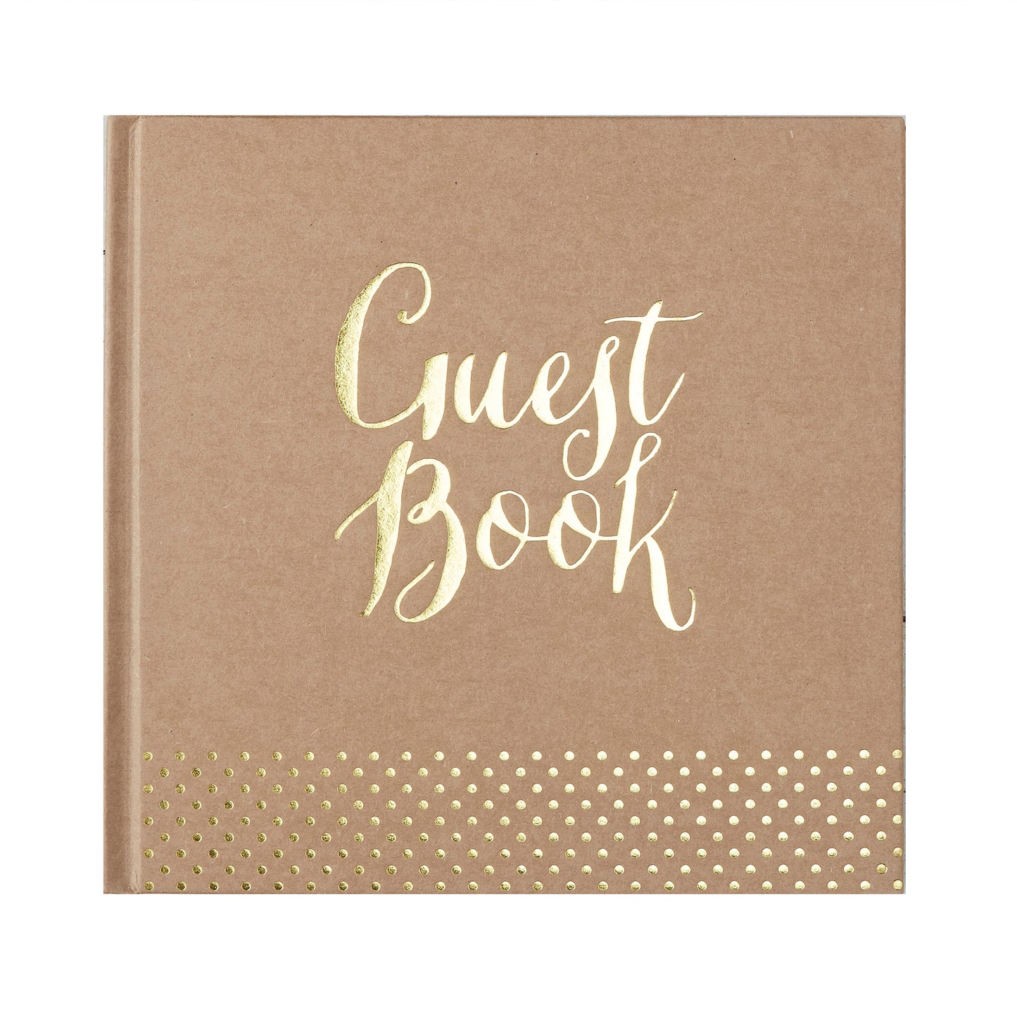 Kraft Gold Foiled Wedding Guest Book