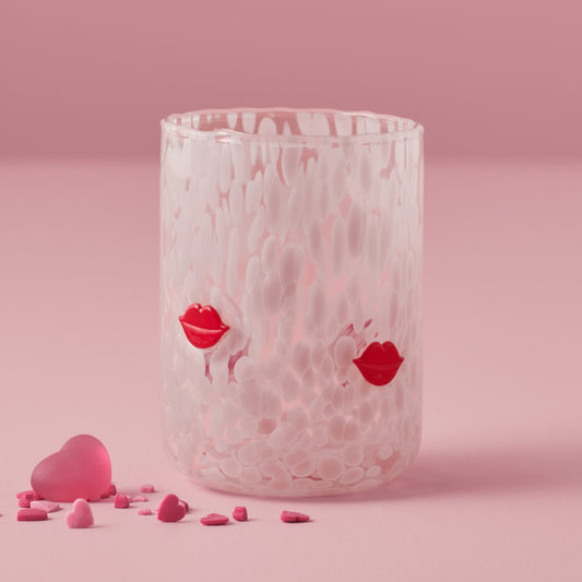 Confetti Lips Tumbler Glass