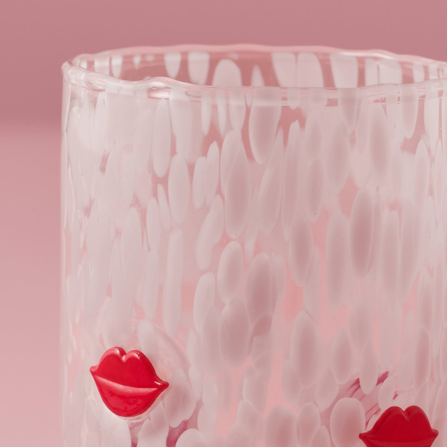Confetti Lips Tumbler Glass