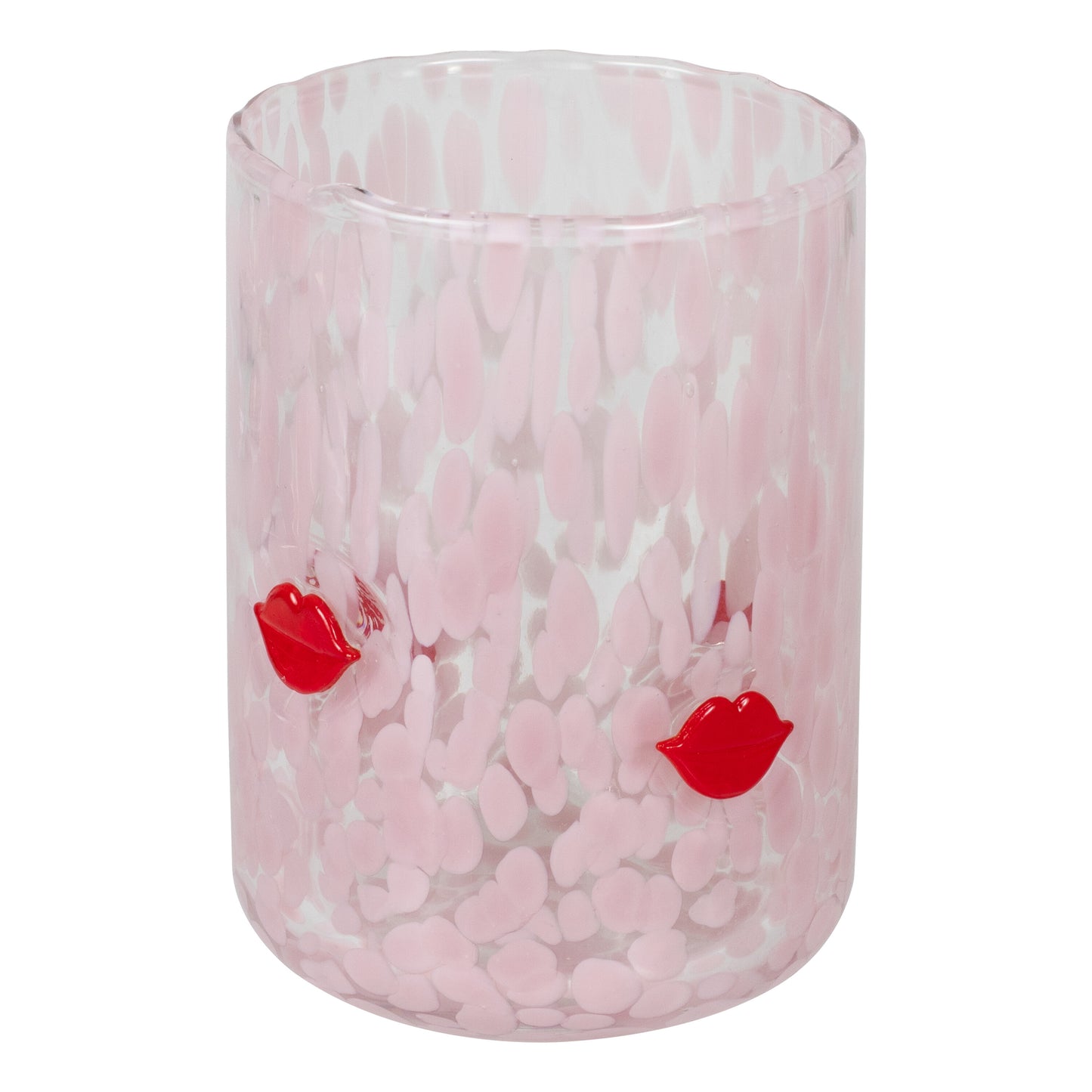 Confetti Lips Tumbler Glass