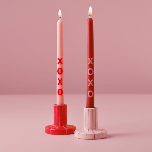 XOXO Valentines Dinner Candles