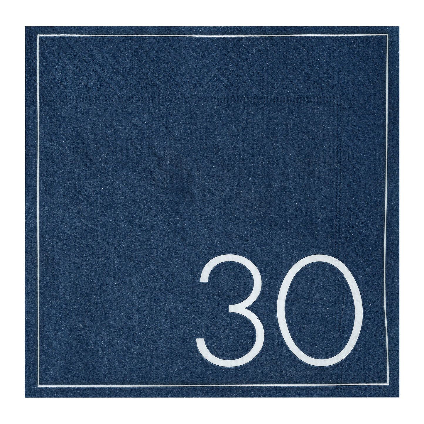 Navy 30th Birthday Milestone Paper Napkins