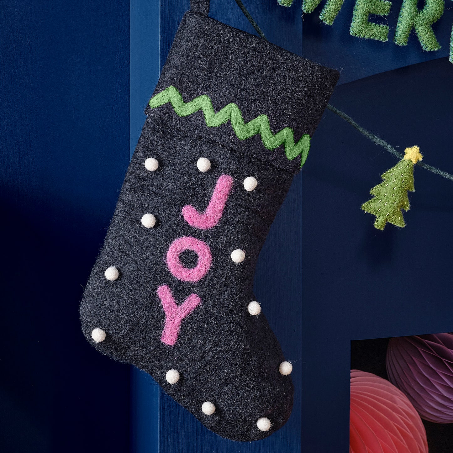 Joy Felt Christmas Stocking