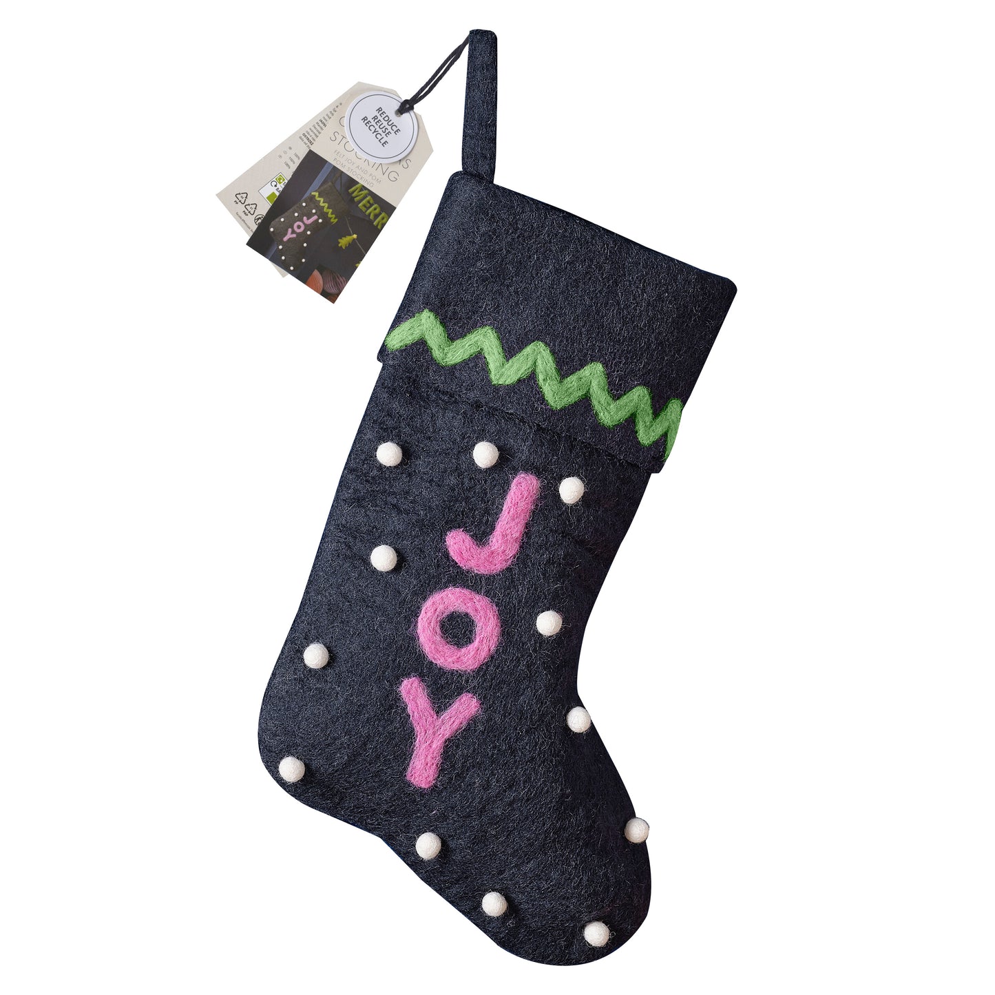 Joy Felt Christmas Stocking