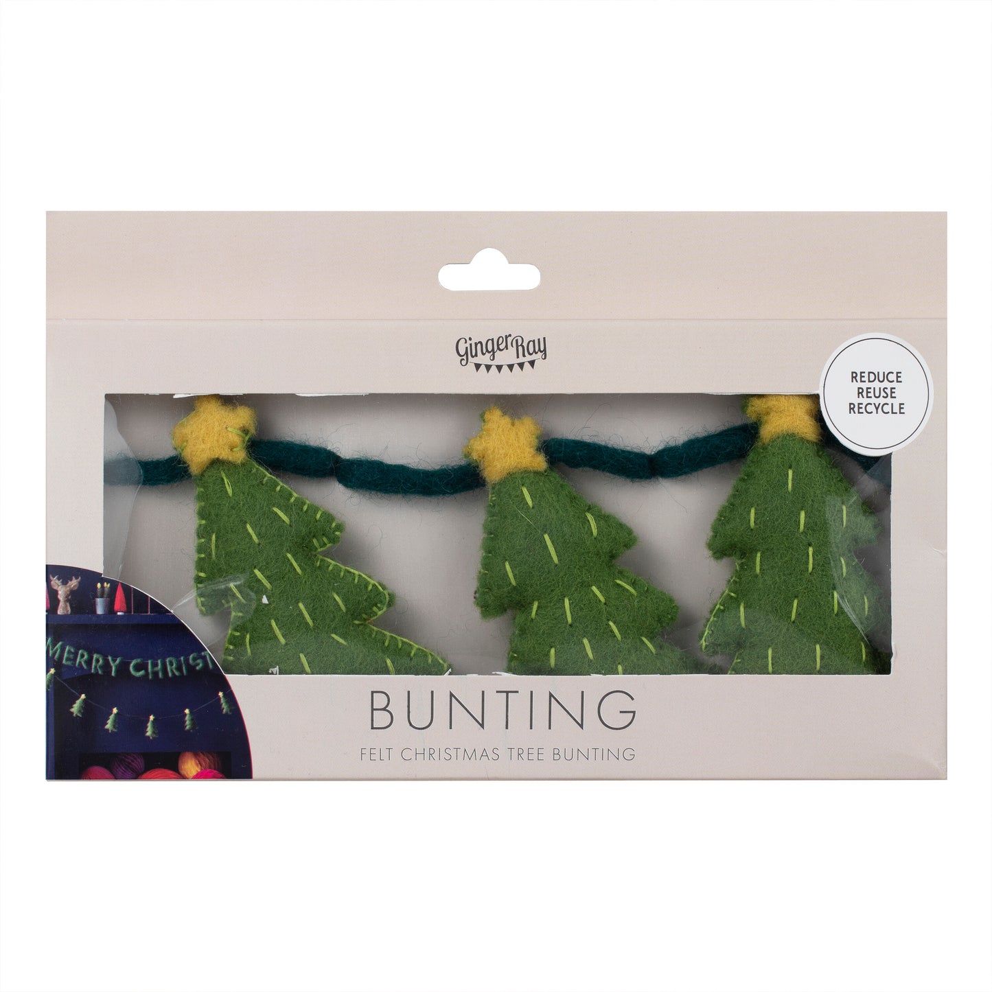 Felt Christmas Tree Bunting Decoration