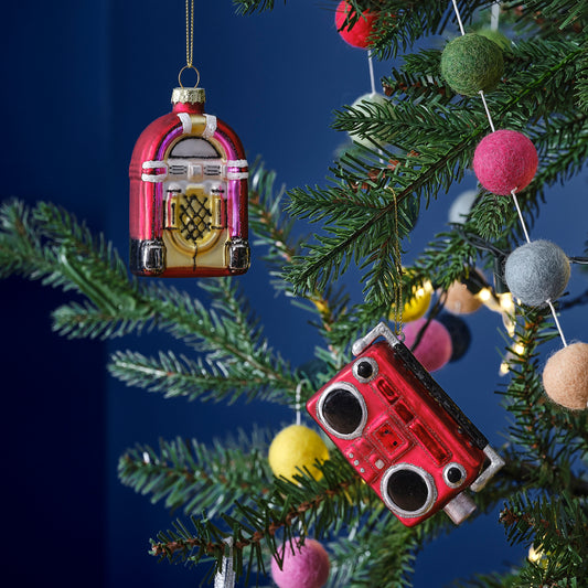 Novelty Retro Music Set Christmas Hanging Tree Decoration
