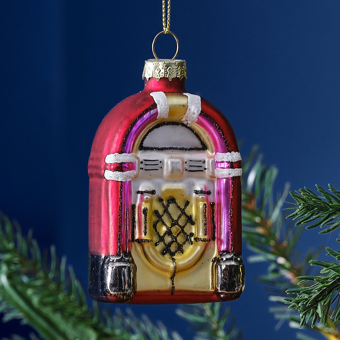 Novelty Retro Music Set Christmas Hanging Tree Decoration
