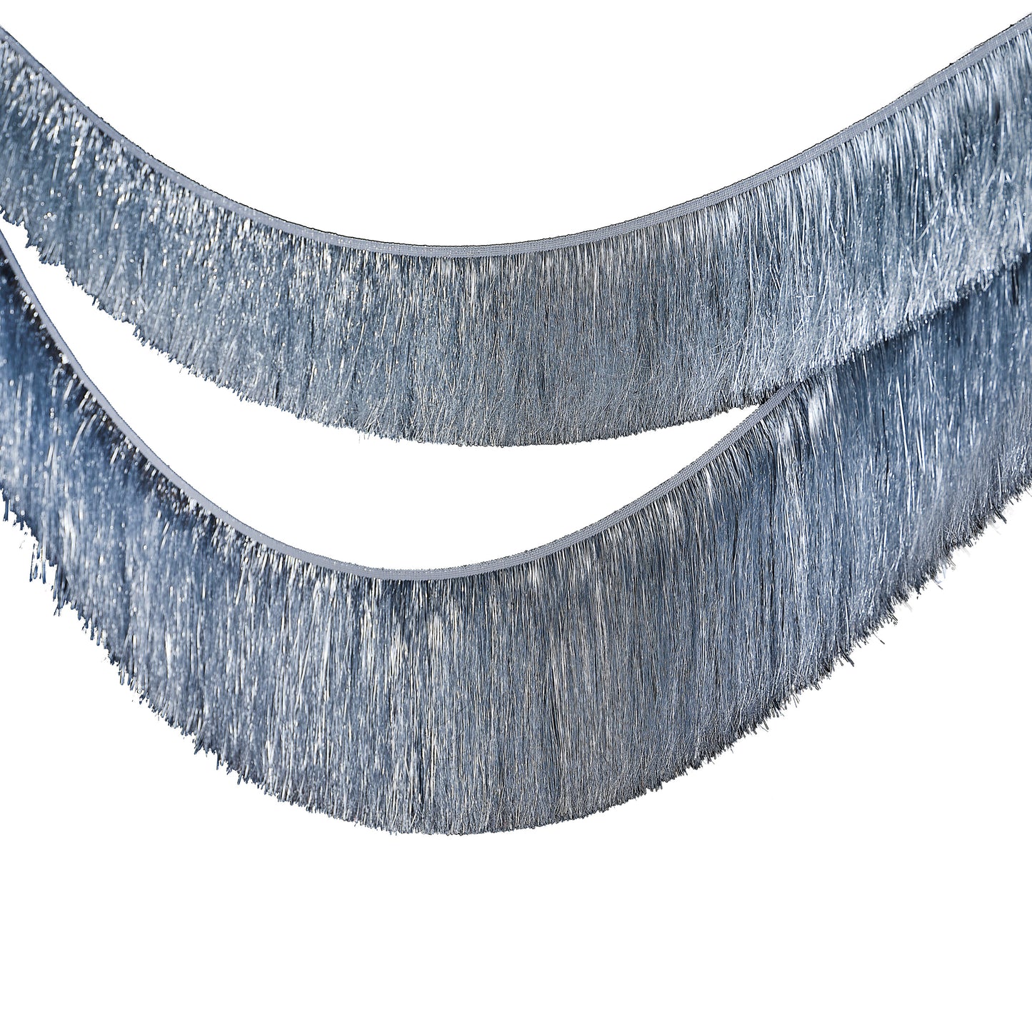 Silver Christmas Tinsel Garland Decoration