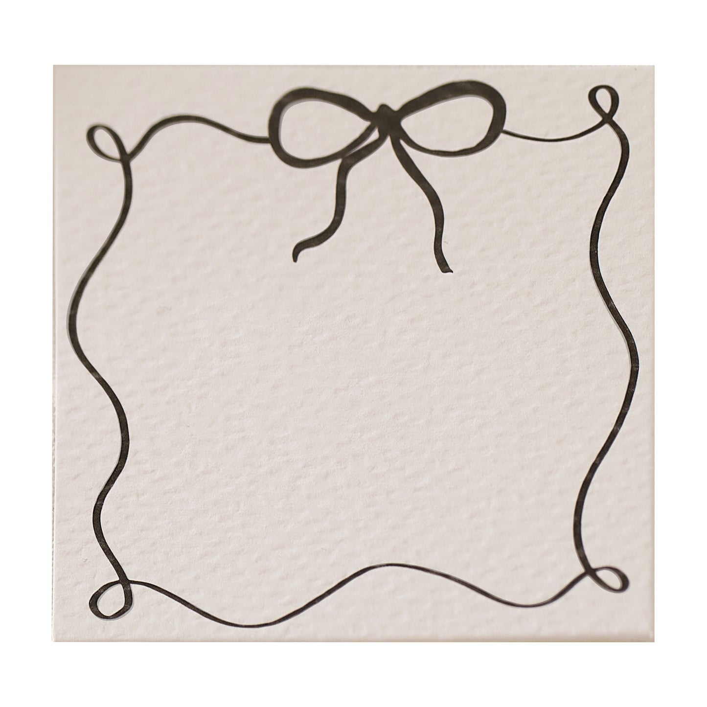 Black and White Bow Place Cards