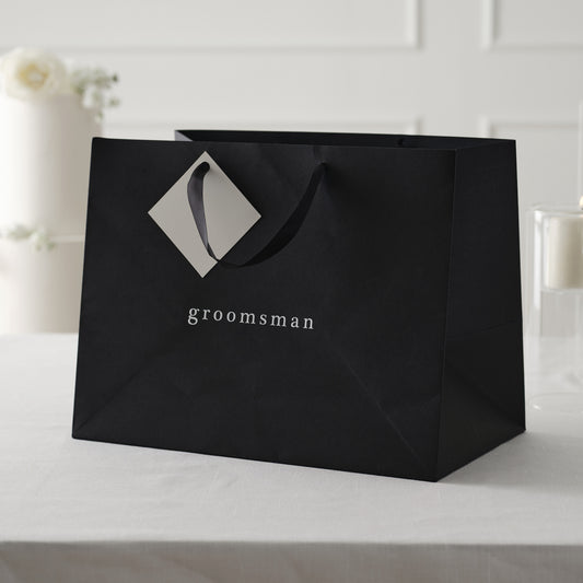 Black Groomsmen Gift Bag