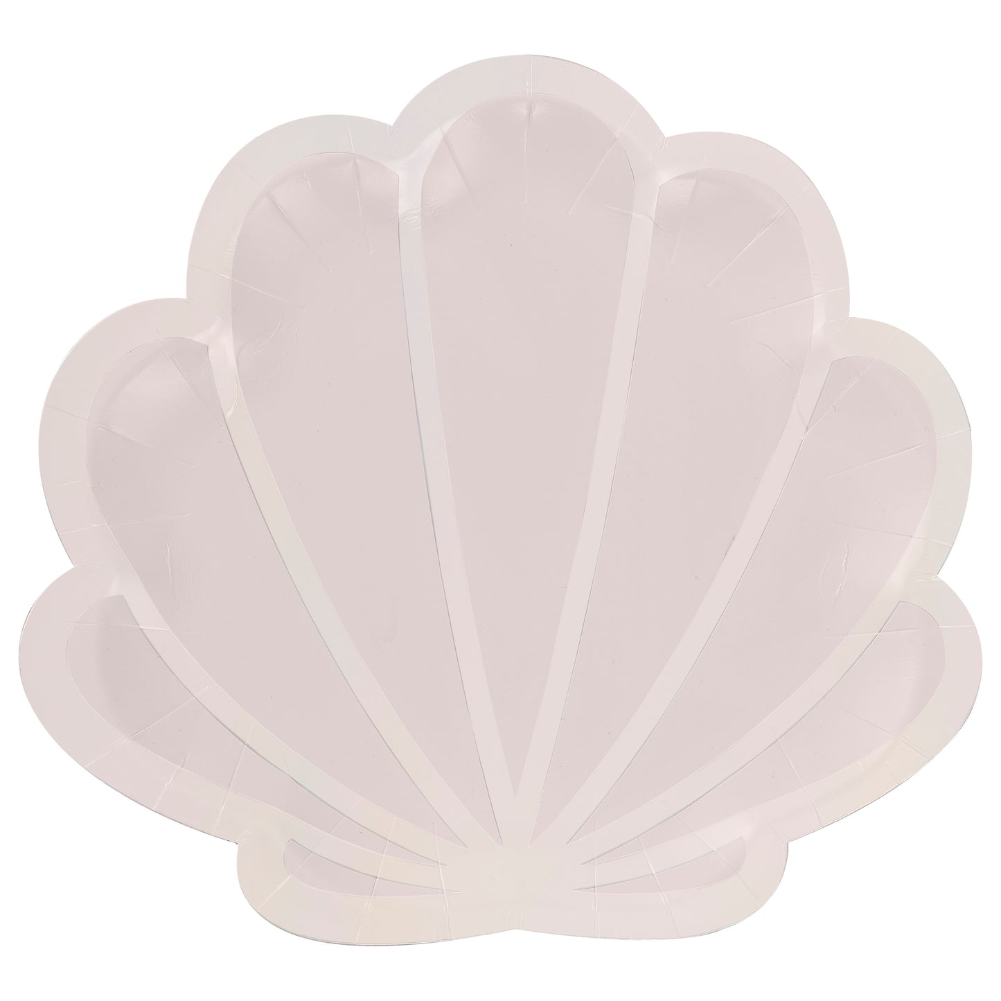 Pink Mermaid Shell Shaped Paper Plates