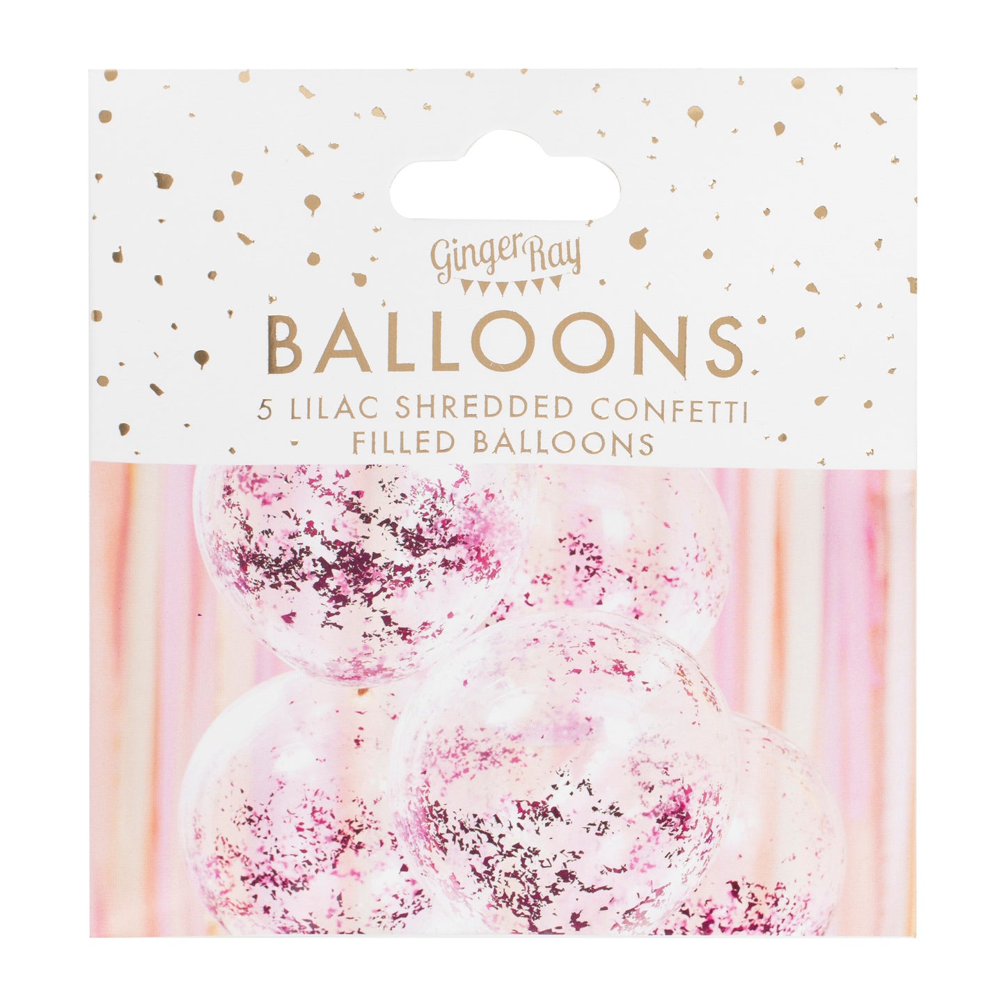 Lilac Confetti Balloons