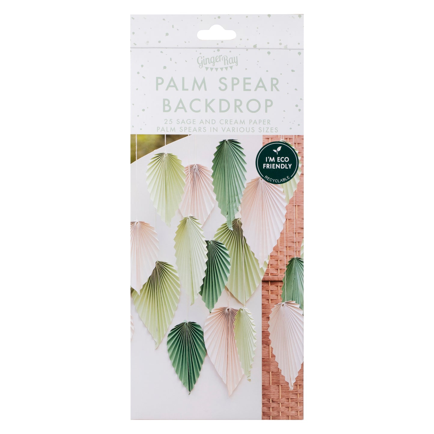 Sage & Cream Palm Backdrop