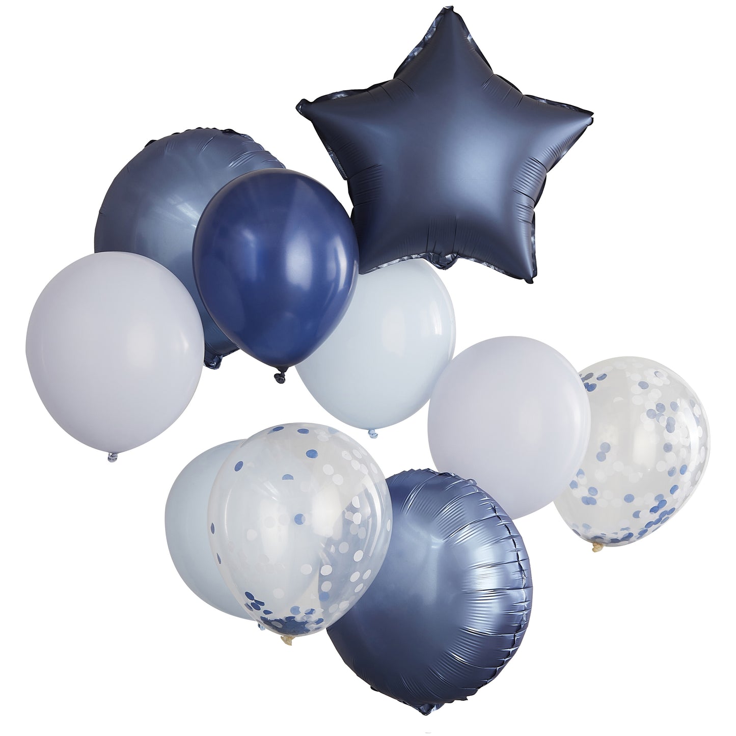 Blue, Navy & Confetti Balloon Bundle