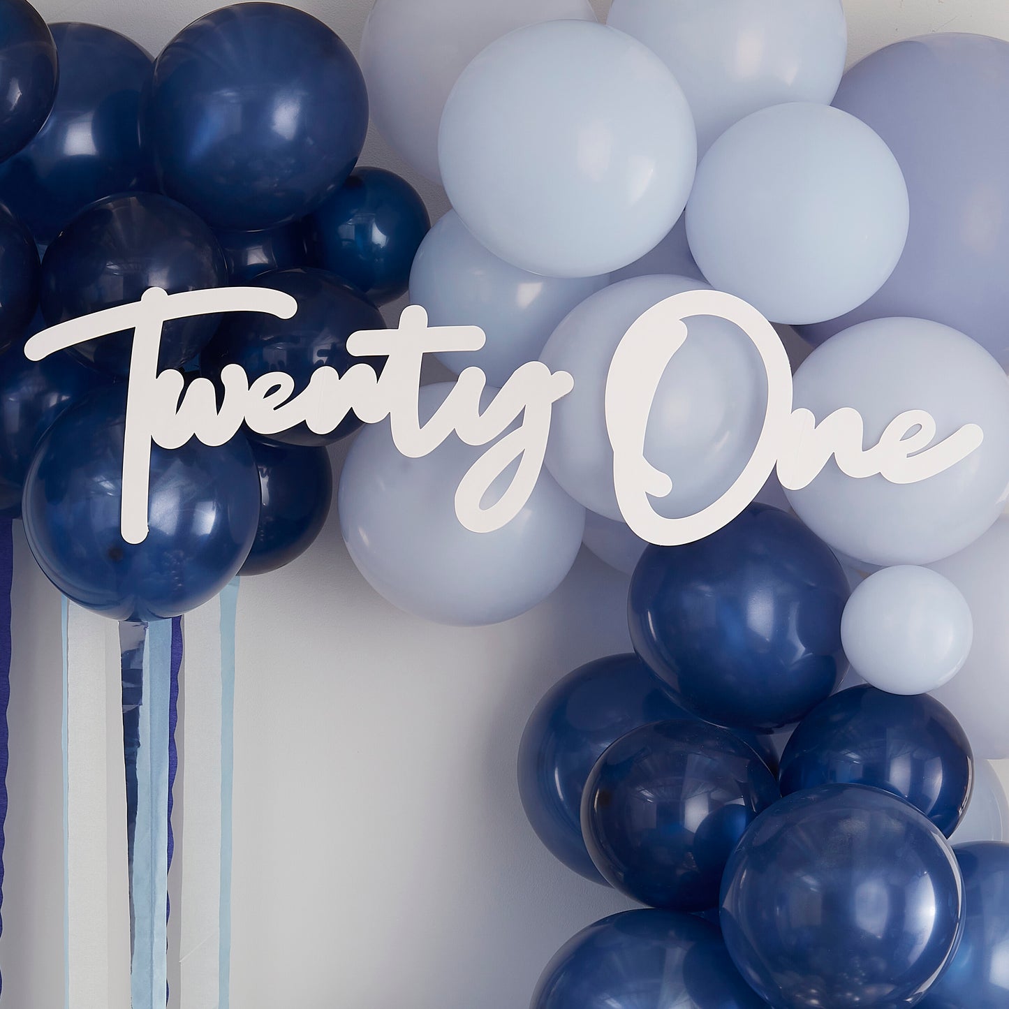 21st Birthday Balloon Arch Sign