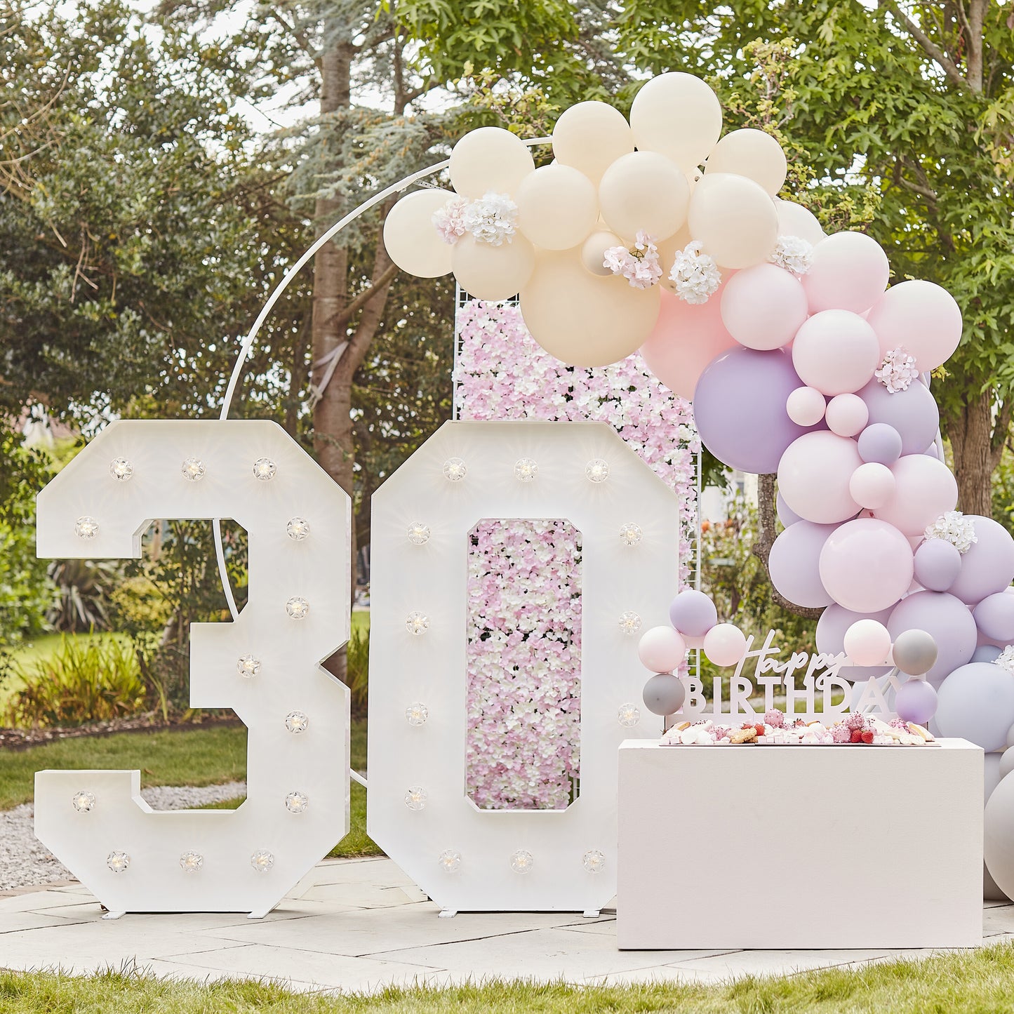 Pink, Grey, Nude & Lilac Balloon Mosaic Balloon Pack