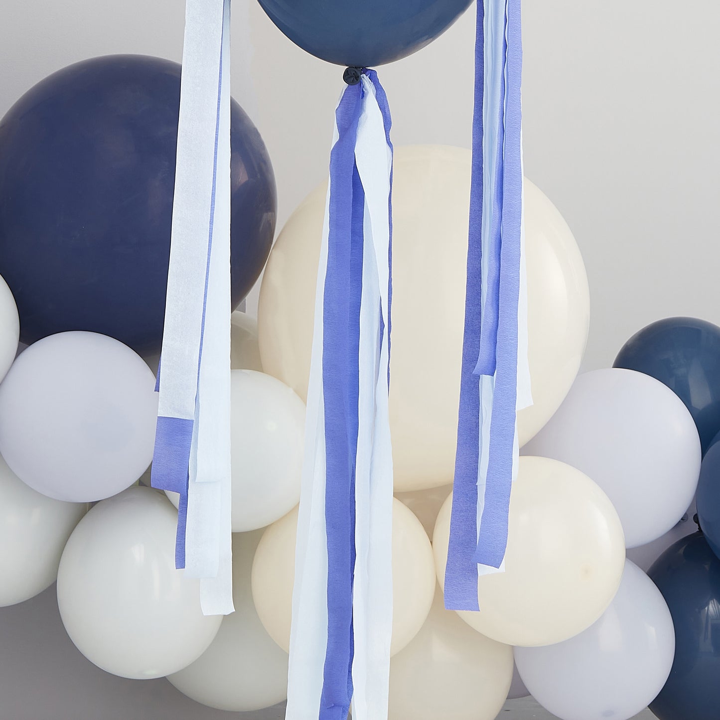 Blue Streamer Balloon Tails