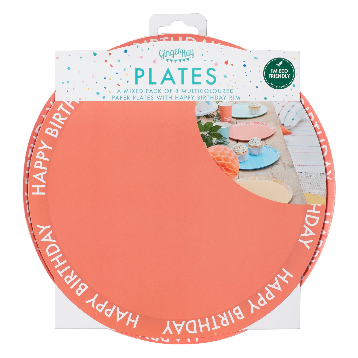 Brights Happy Birthday Paper Plates