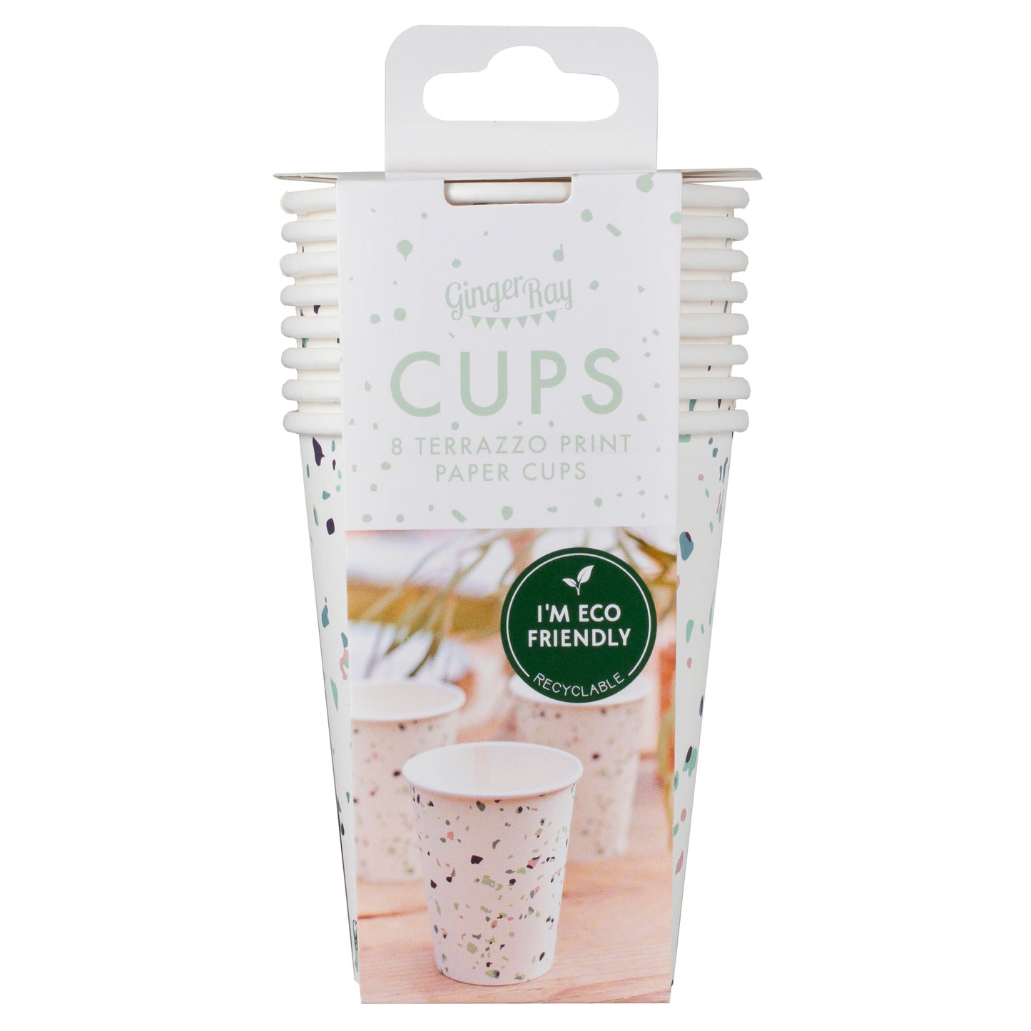 Terrazzo Print Paper Cups