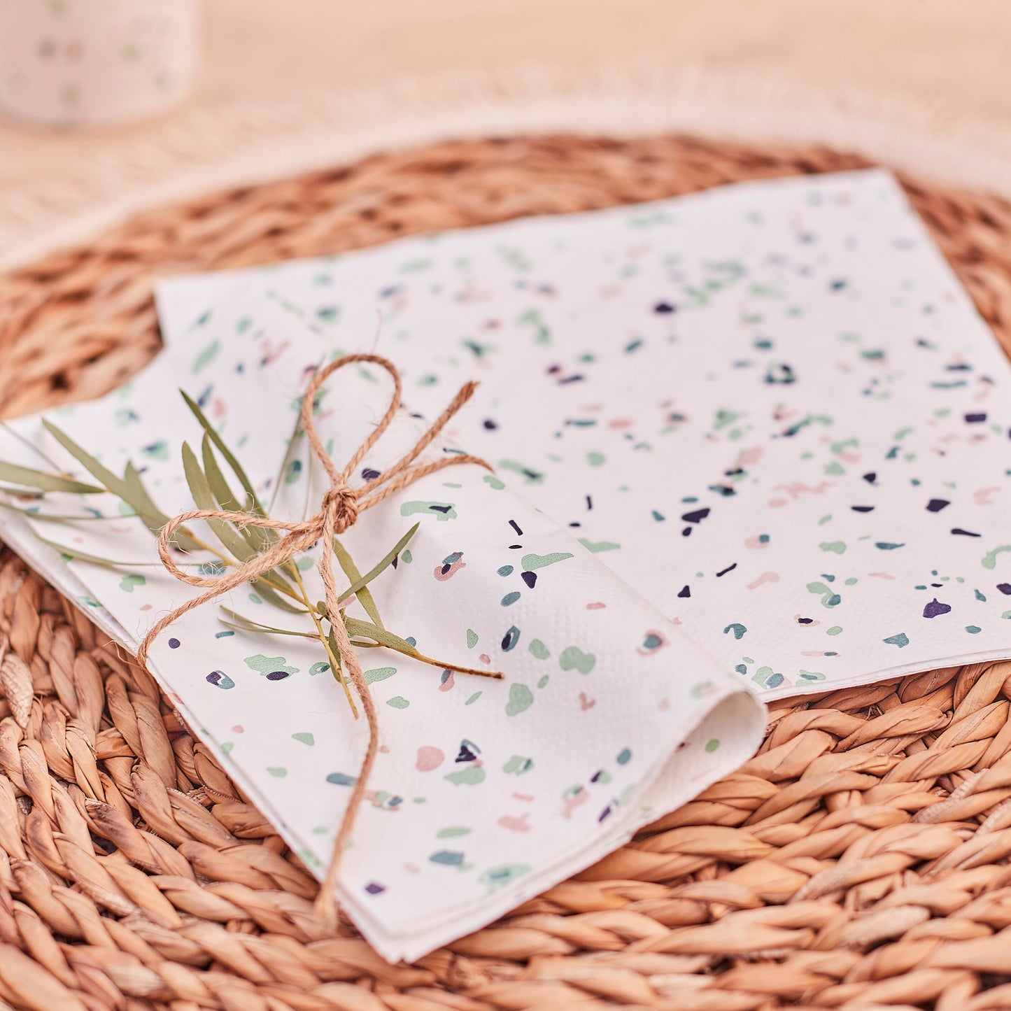 Terrazzo Print Paper Napkins