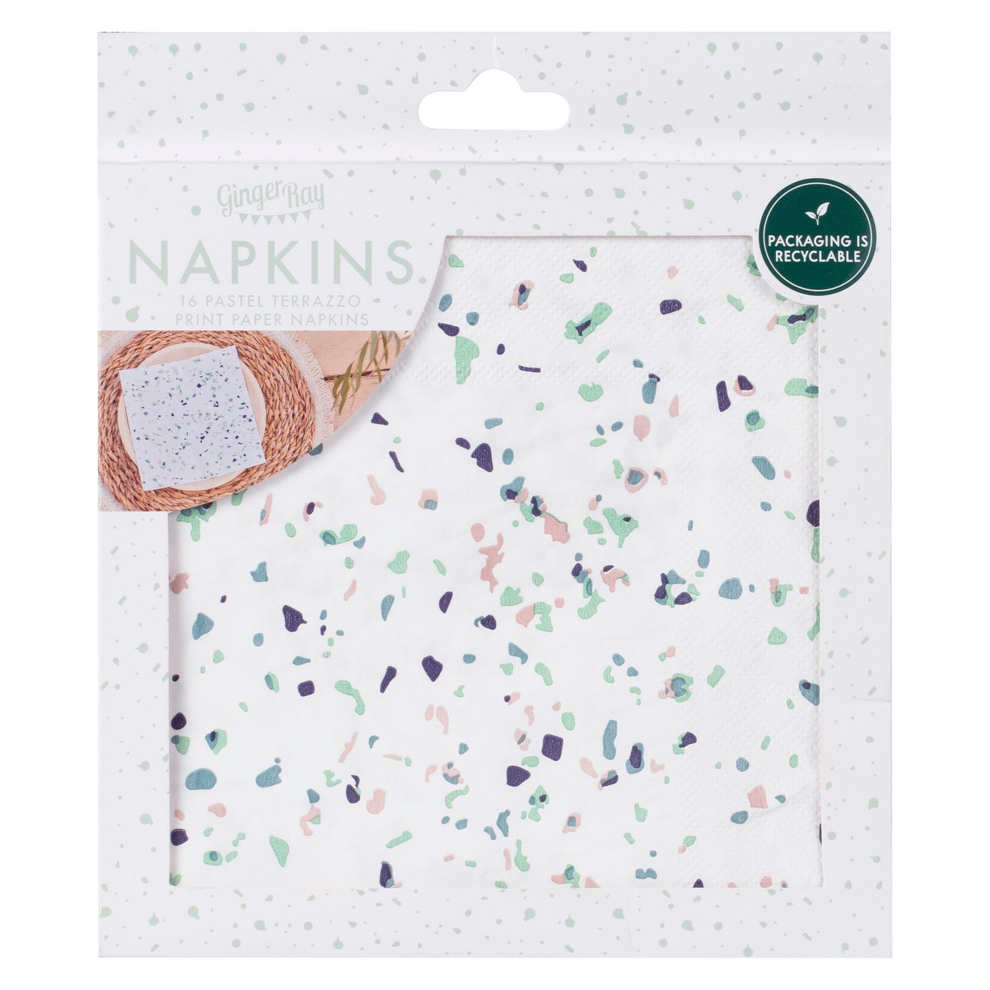 Terrazzo Print Paper Napkins